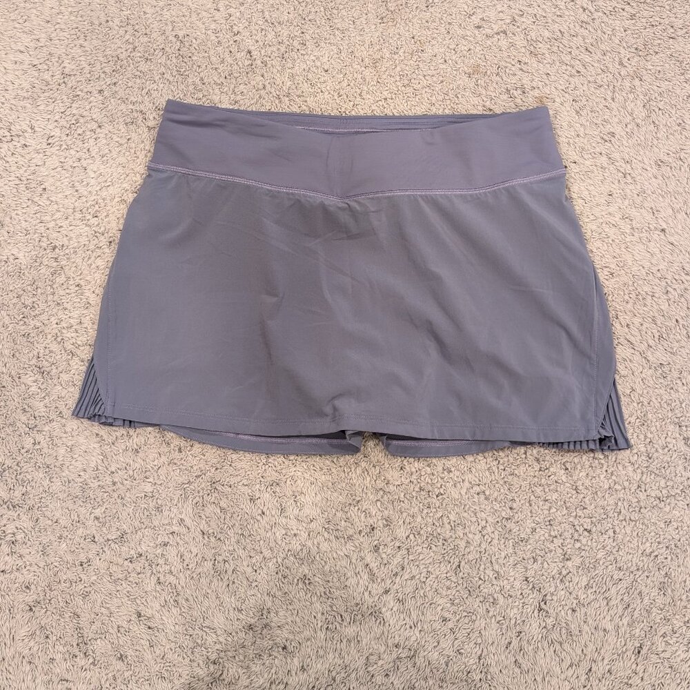 Lululemon Womens Play Off The Pleats Skirt 8 Pastel Blue Pickleball Tennis Golf